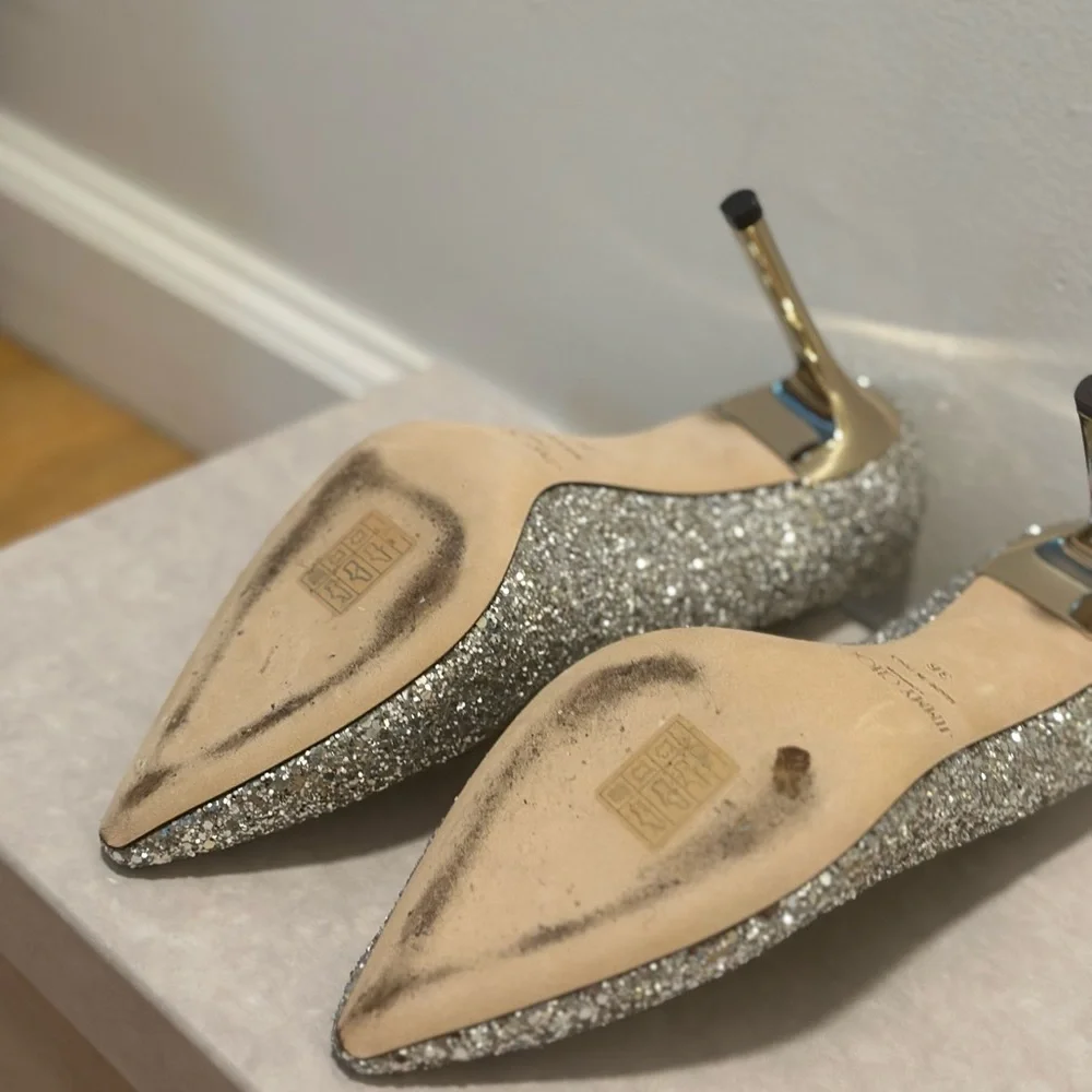 Jimmy Choo Romy Glitter Pumps - Picture 5 of 5
